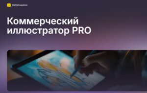 Обложка курса Коммерческий иллюстратор PRO от Логомашина